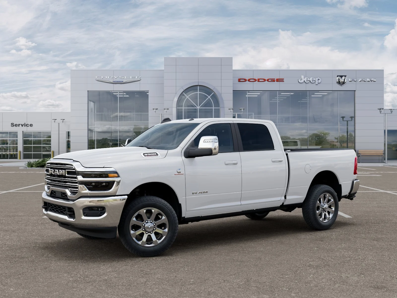 New 2026 Bright White Clear-Coat Exterior Paint RAM Laramie image 30