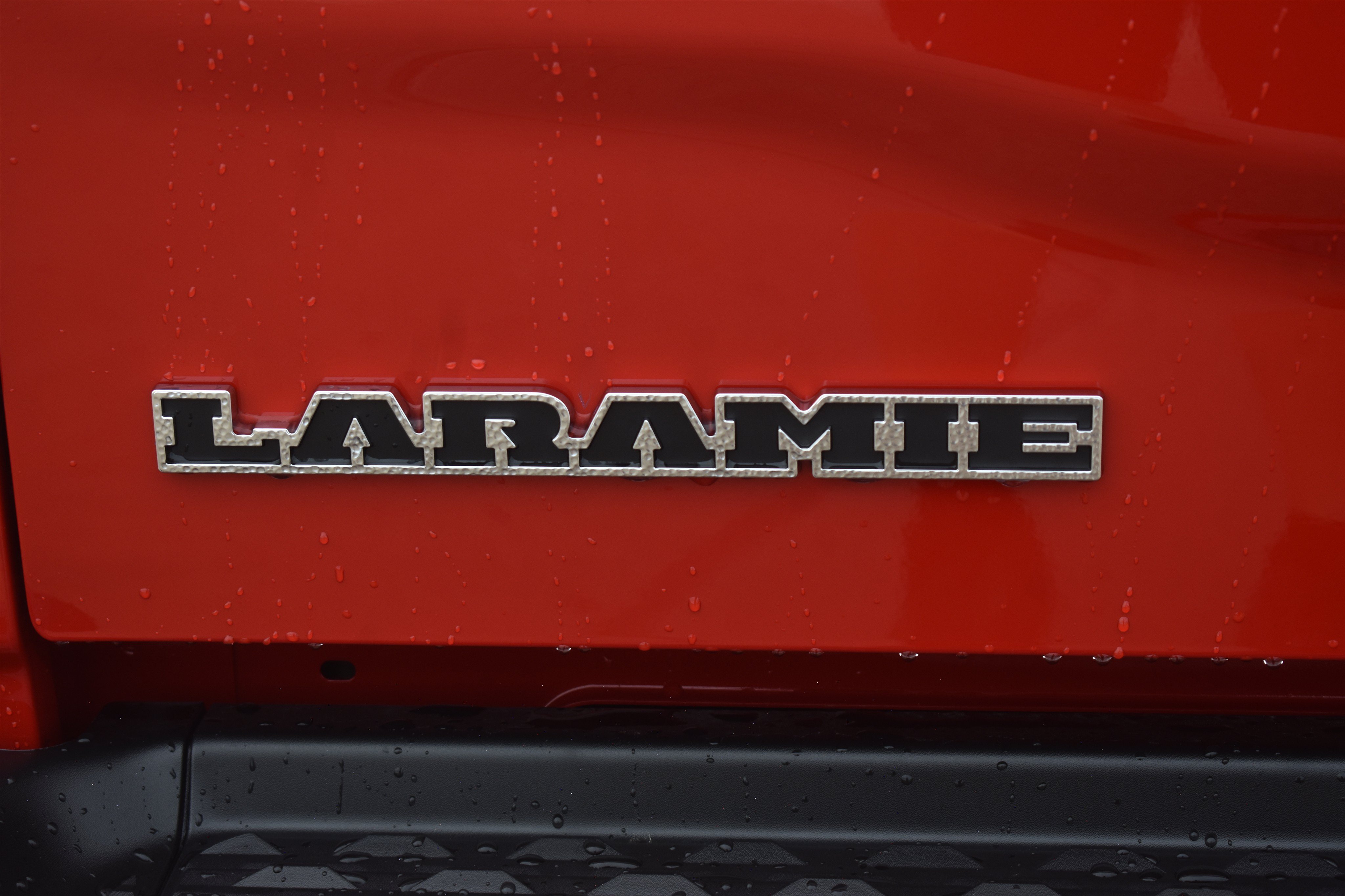 New 2026 Flame Red Clear-Coat Exterior Paint RAM Laramie image 7