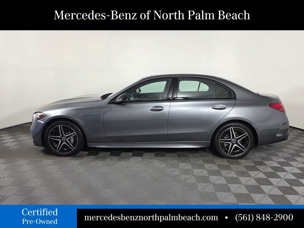 Certified Used 2025 Gray Mercedes-Benz C 300 image 3