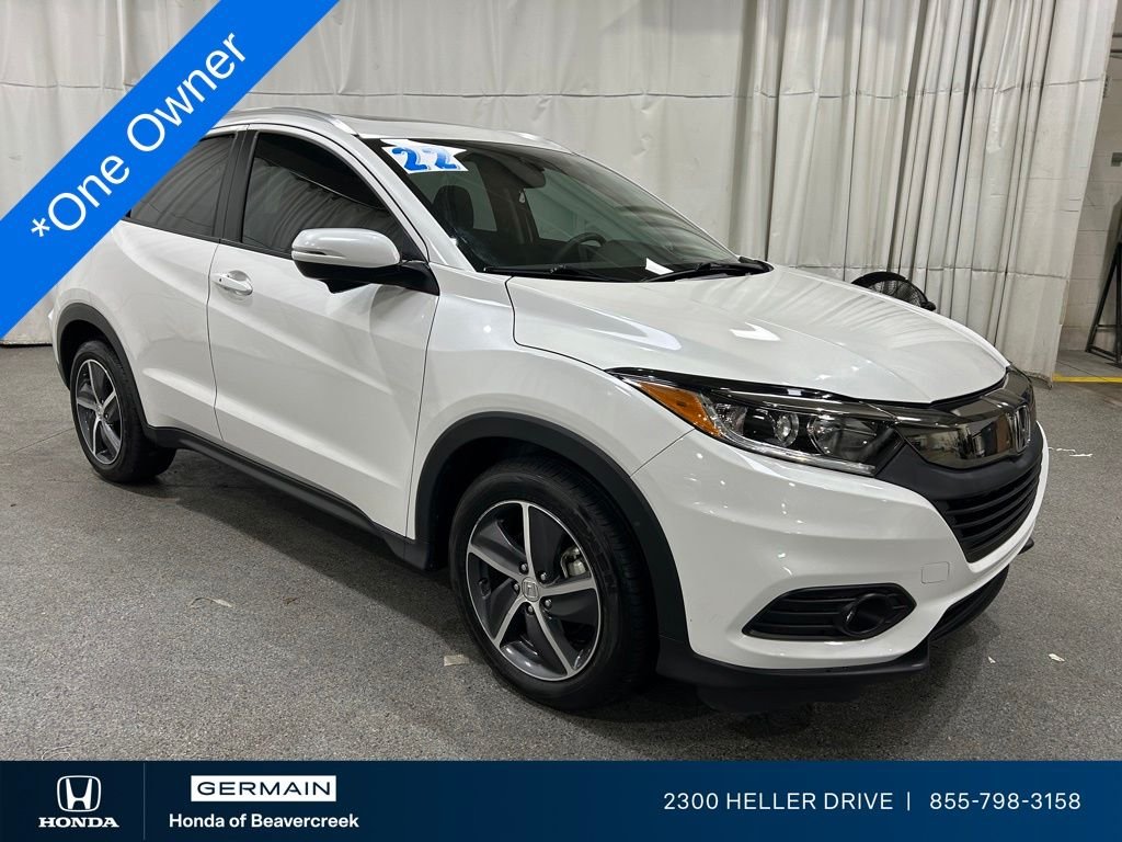 Certified Used 2022 Platinum White Pearl Honda 2WD EX image 1