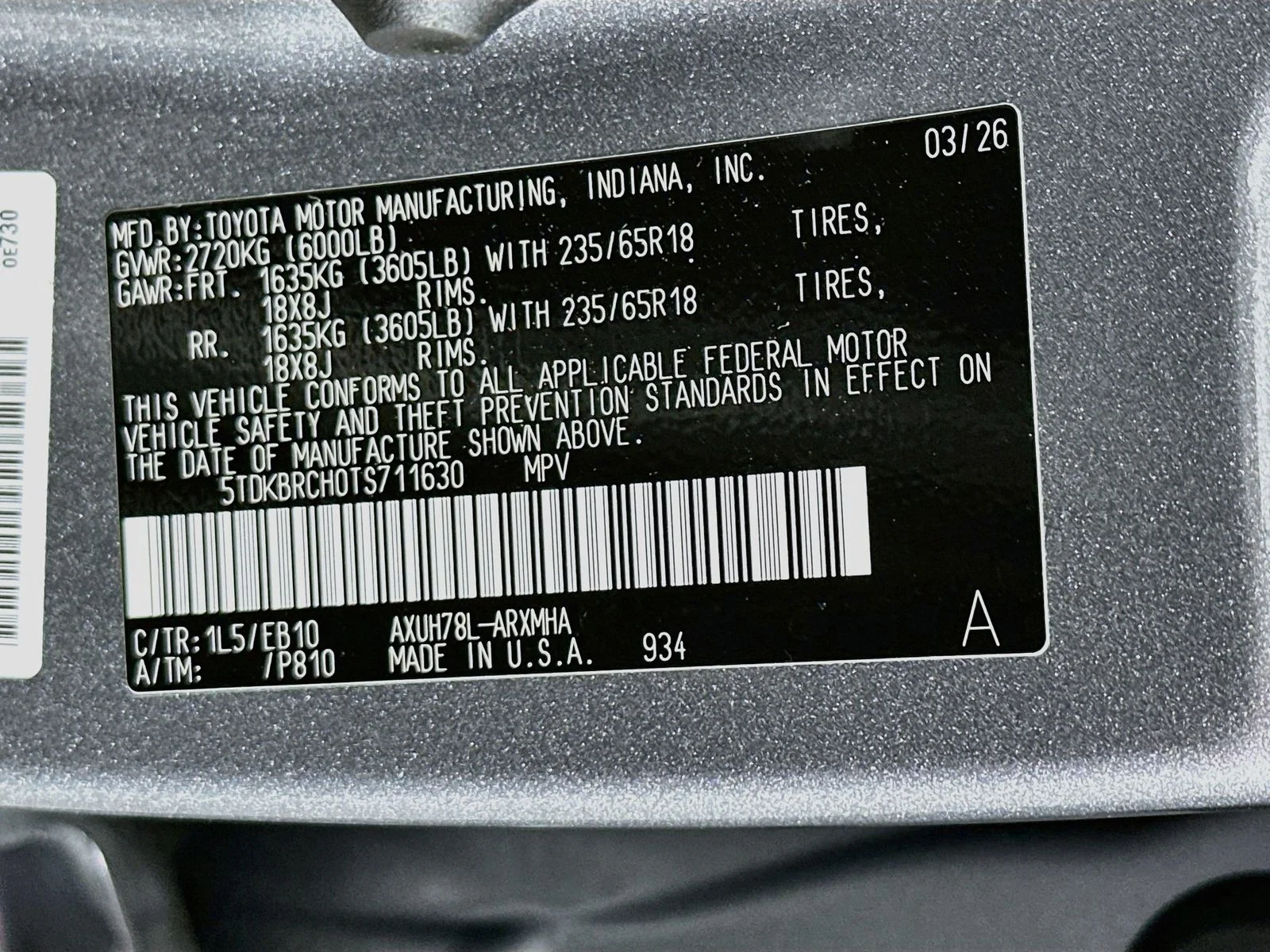 Certified Used 2026 Gray Toyota XLE image 56