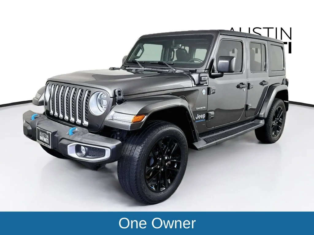 Used 2023 Gray Jeep Sahara 4xe image 3