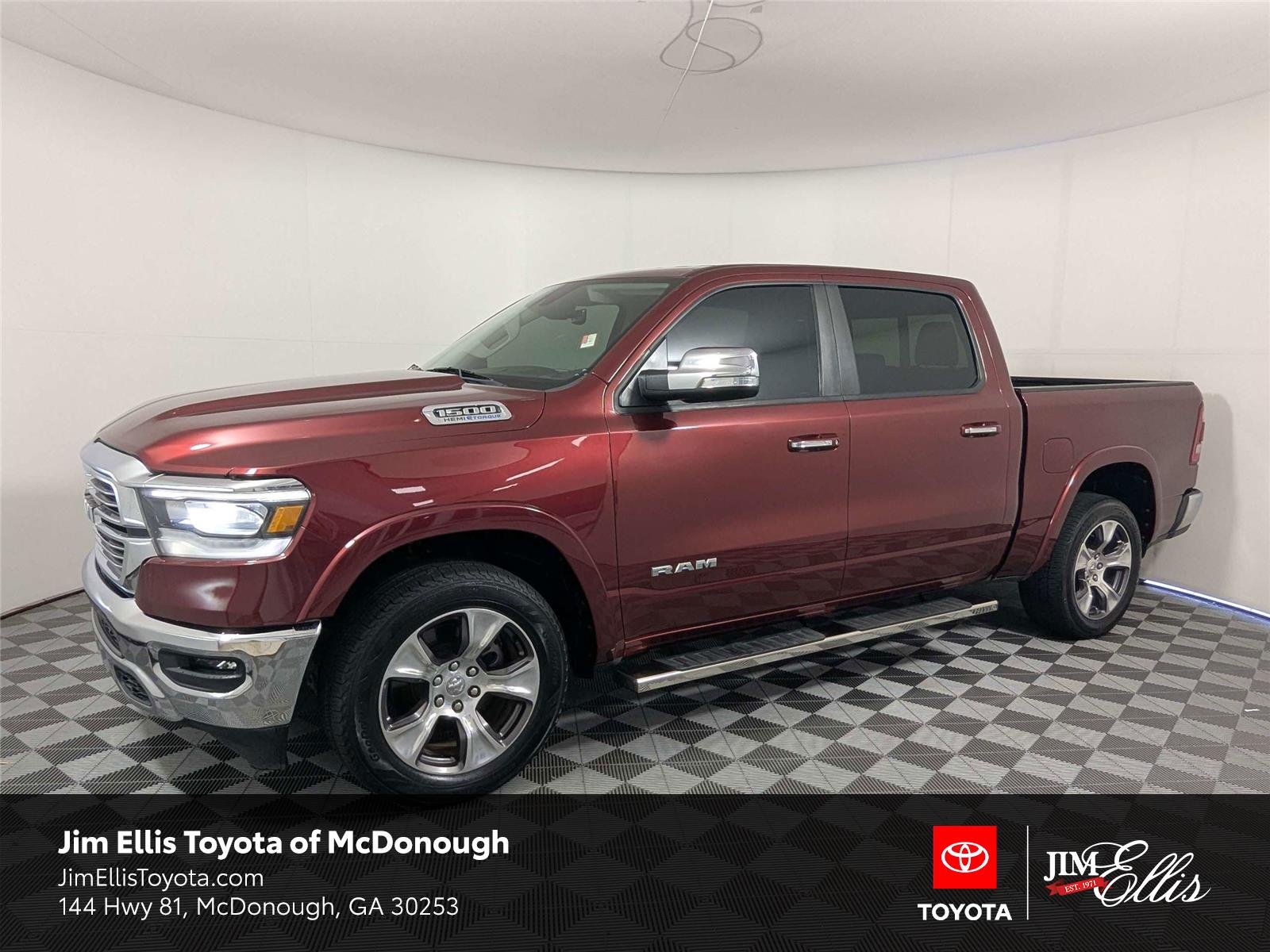 Used 2022 Delmonico Red Pearlcoat Ram Laramie image 1