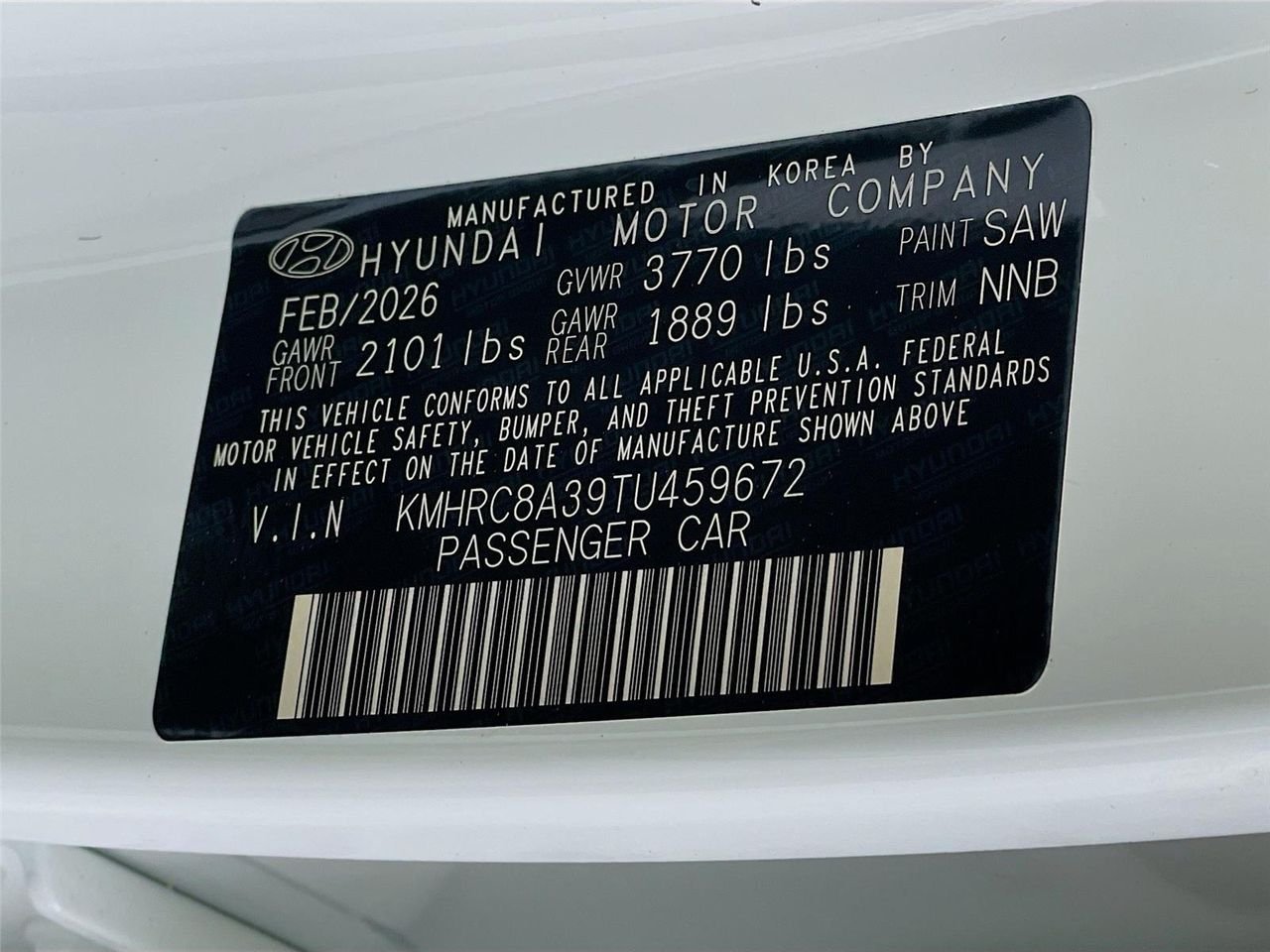 New 2026 Lunar White Hyundai SEL image 20