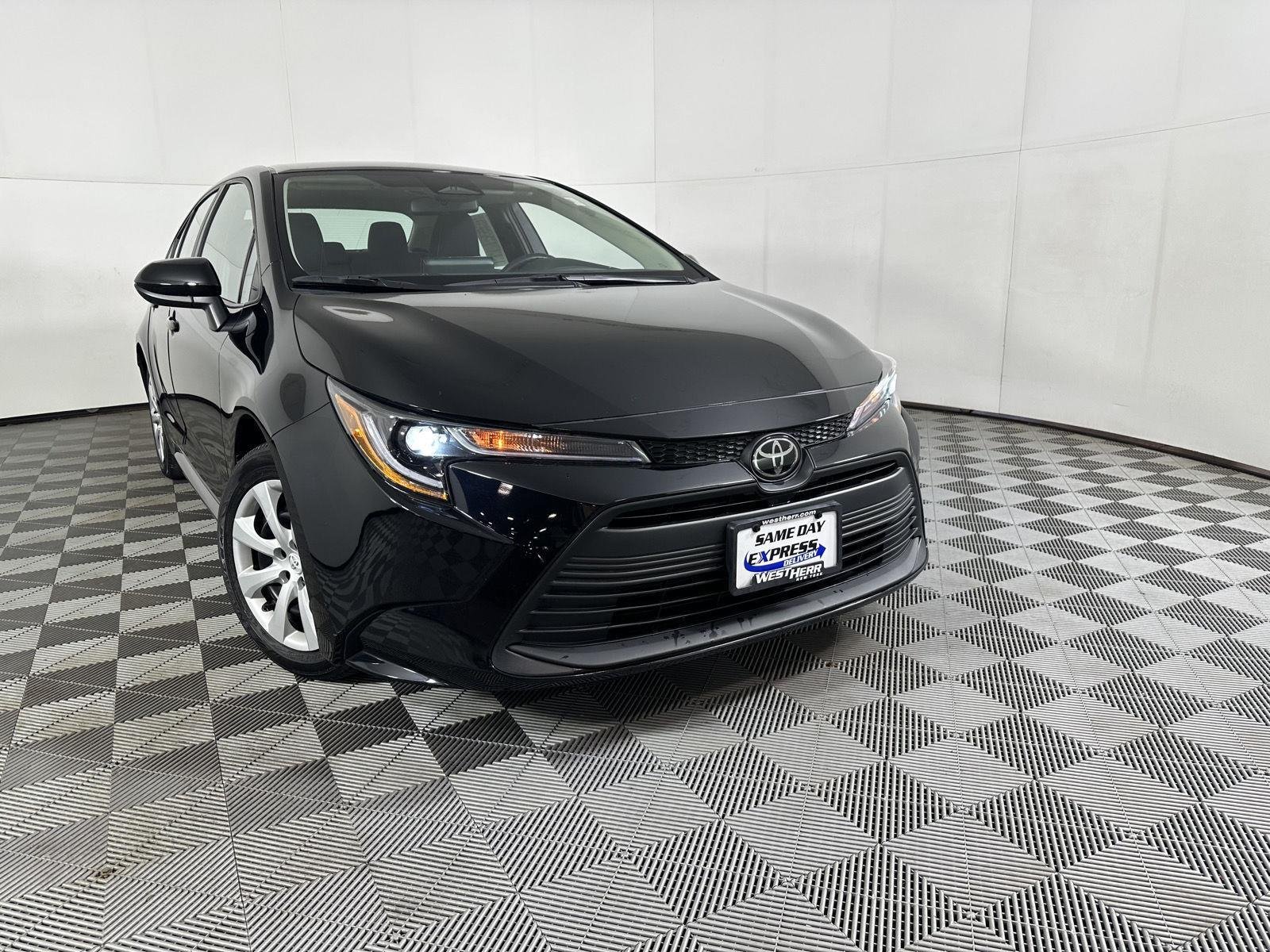 Certified Used 2024 Midnight Black Metallic Toyota LE image 19