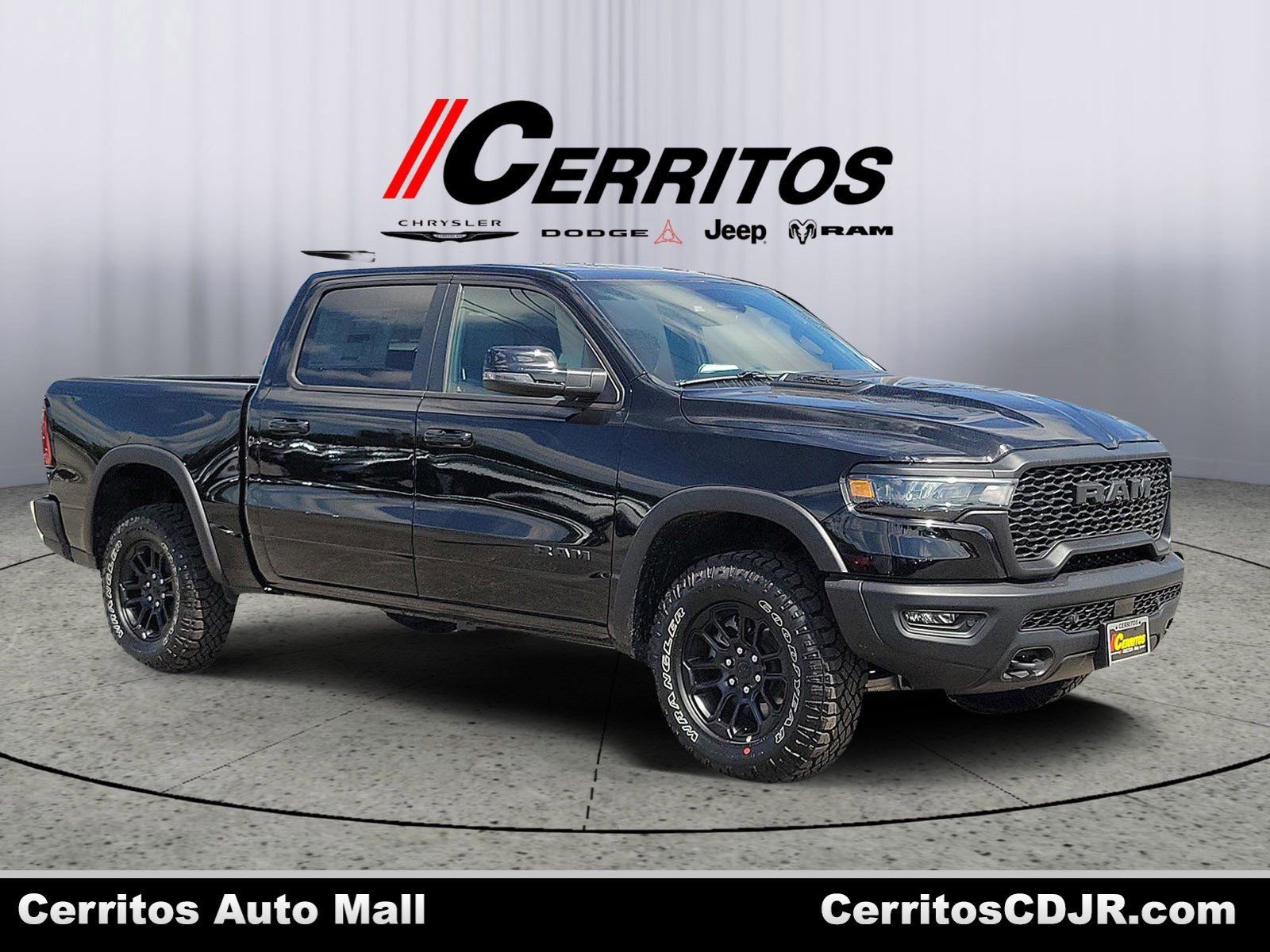 New 2026 Diamond Black Crystal Pearl-Coat Exterior Paint RAM Rebel image 1