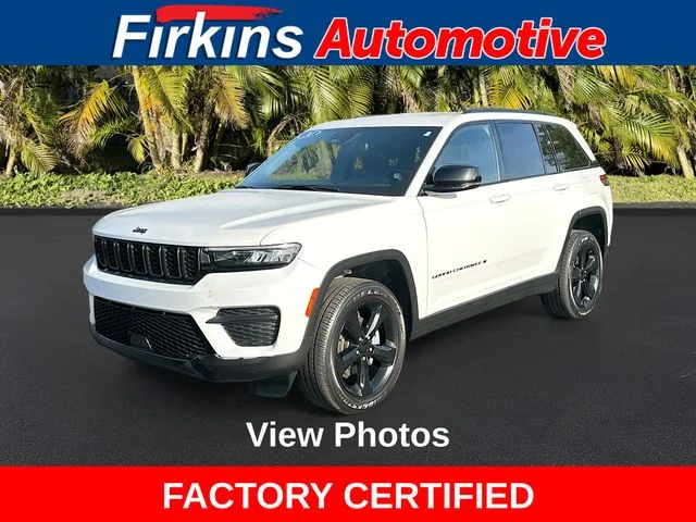 Certified Used 2024 White Jeep Altitude image 1