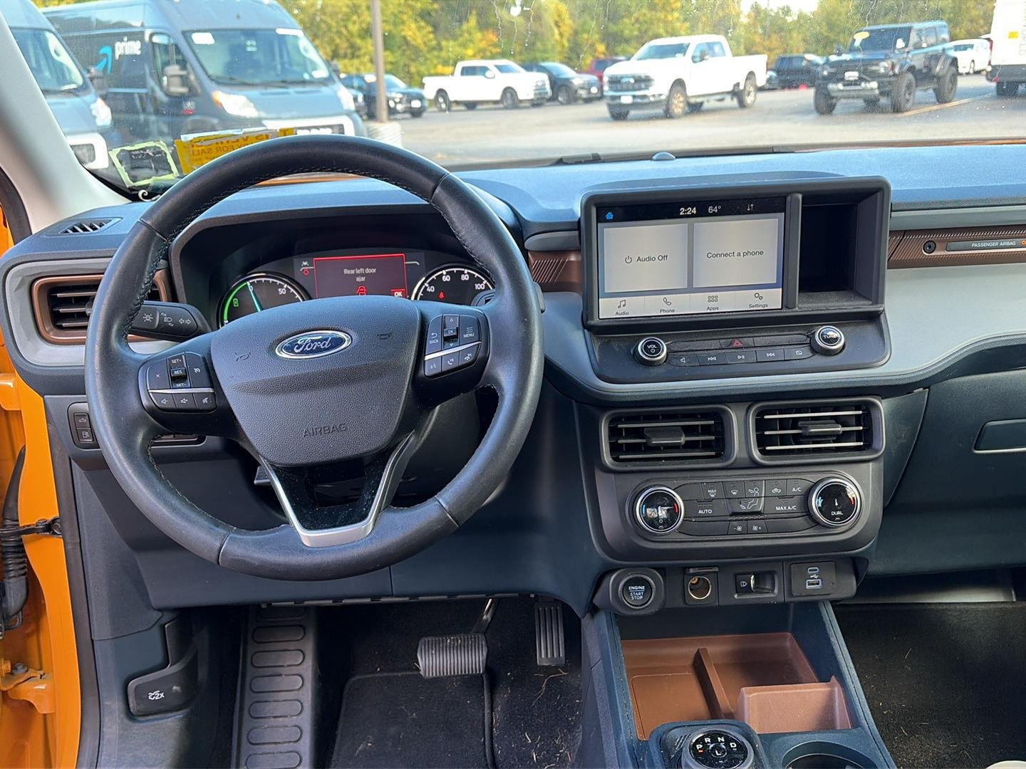 Used 2023 Cyber Orange Metallic Tri-Coat Ford LARIAT image 2