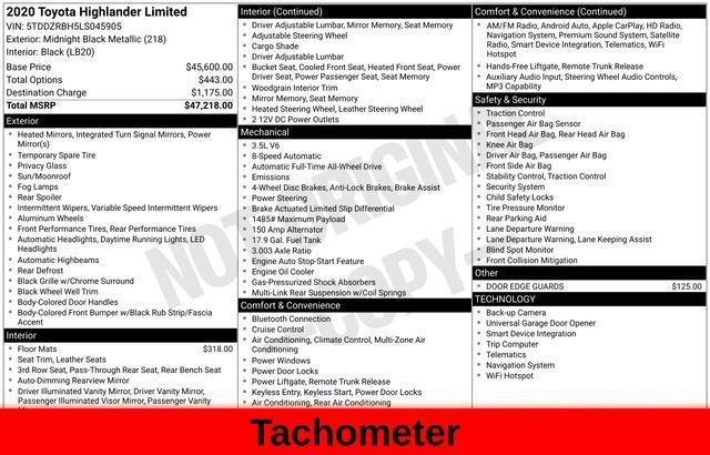 Used 2020 Black Toyota Limited image 64