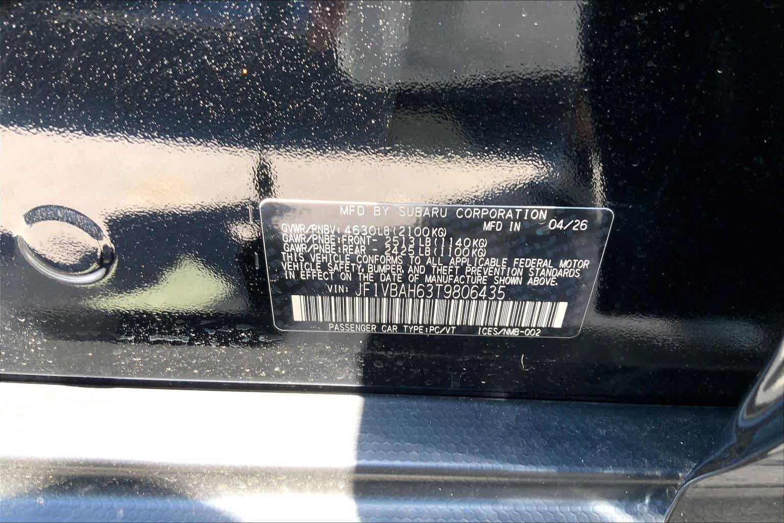 New 2026 CRYSTAL BLACK SILICA Subaru Premium image 19