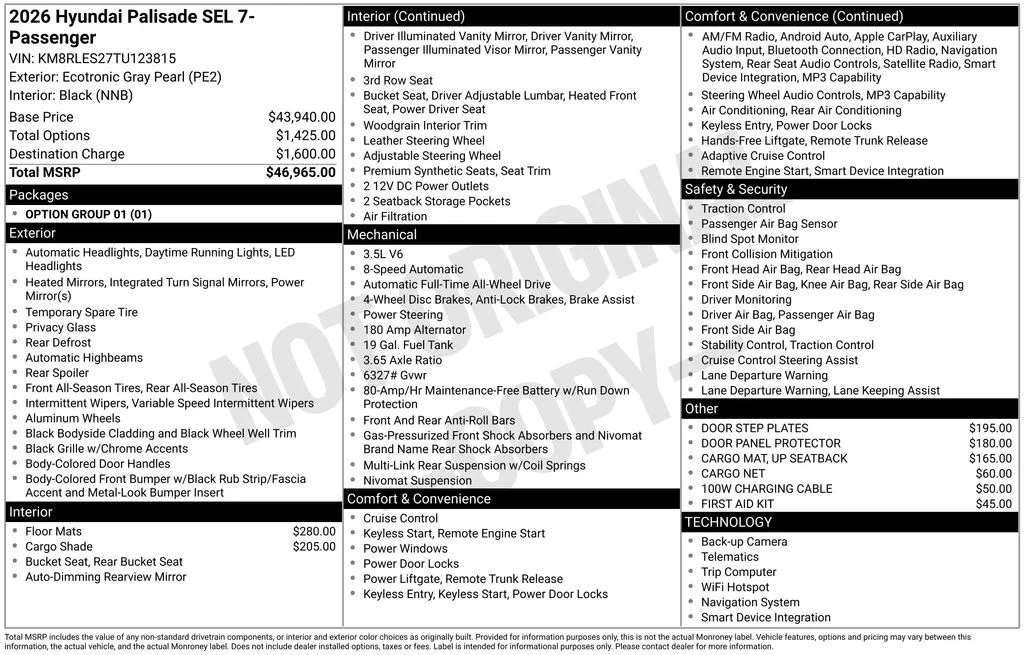 New 2026 Gray Hyundai SEL image 14