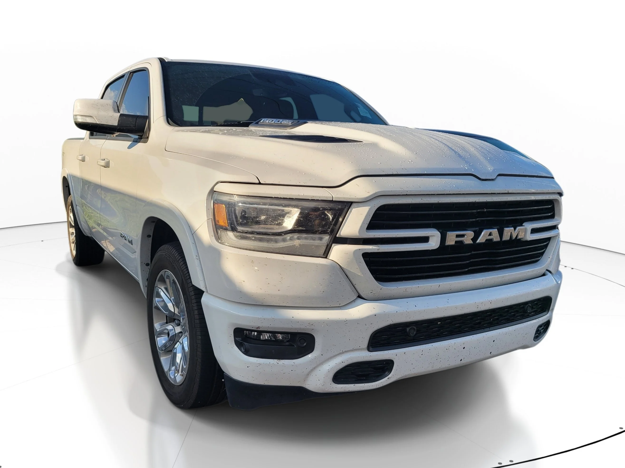 Used 2022 Bright White Clearcoat Ram Laramie image 1