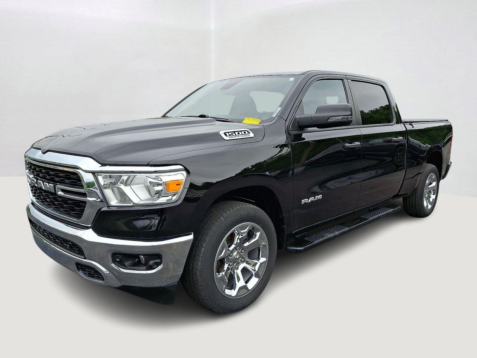 Used 2023 Diamond Black Crystal Pearlcoat Ram Big Horn image 3