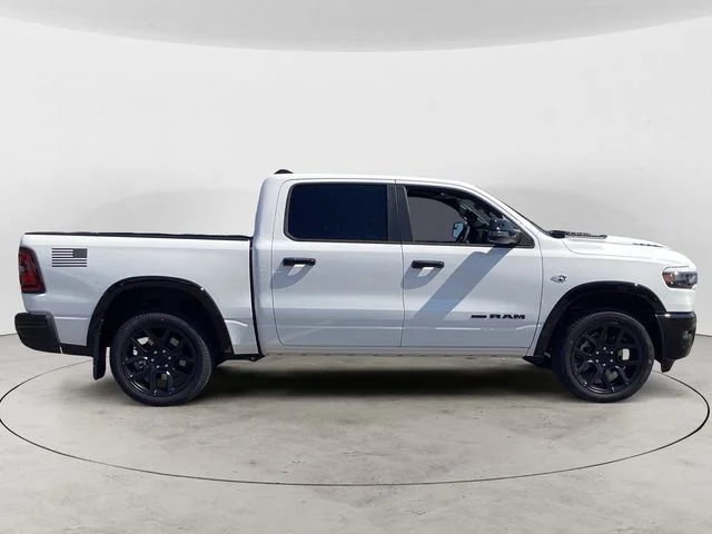 New 2026 Bright White Clearcoat Ram LARAMIE CREW CAB 4X4 5