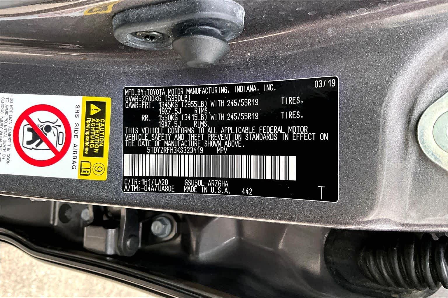 Used 2019 Predawn Gray Mica Toyota Limited Platinum image 34