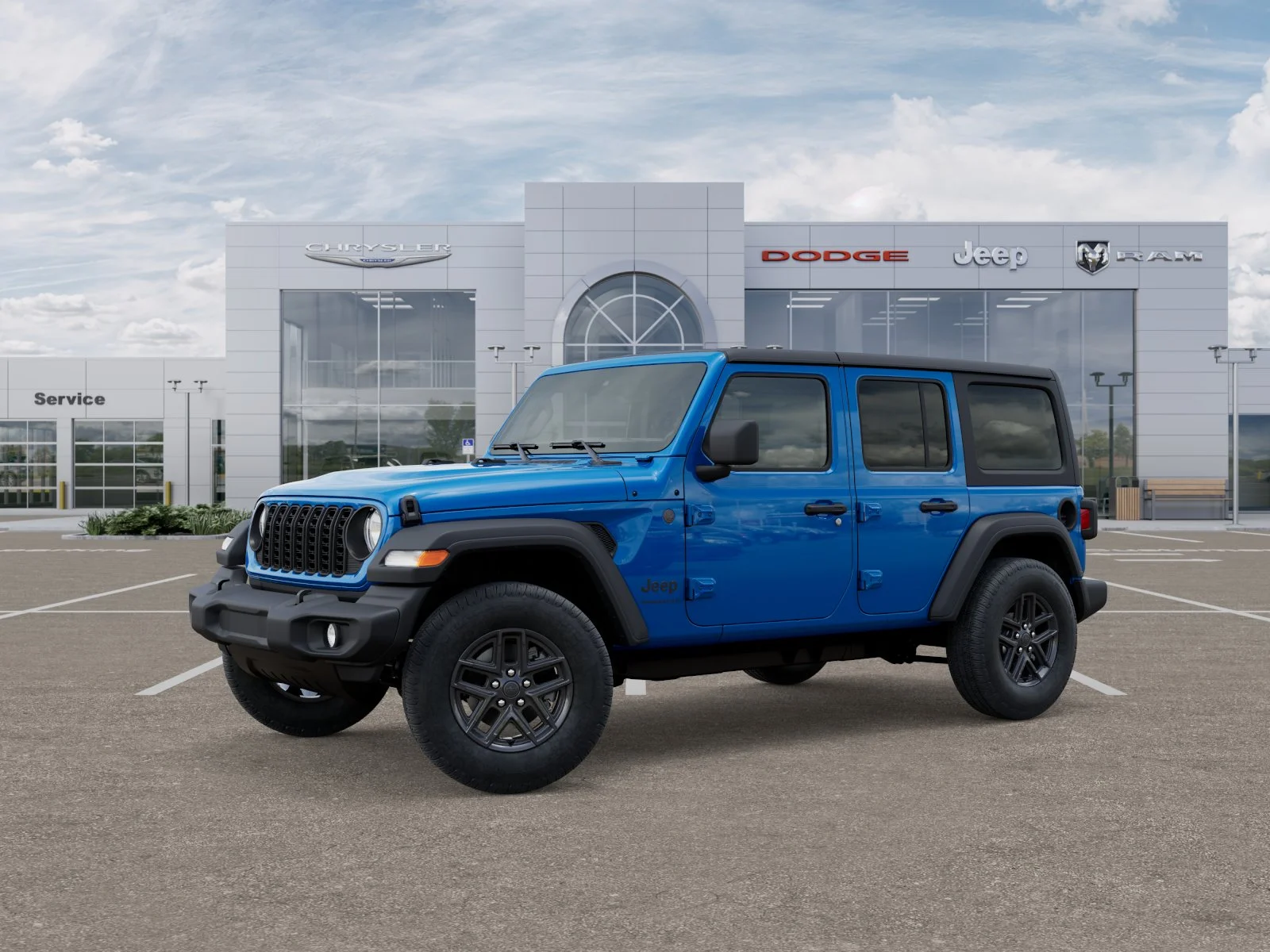 New 2025 Hydro Blue Pearl-Coat Exterior Paint Jeep Sport S image 33