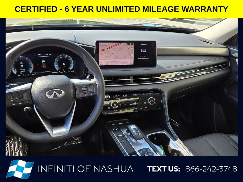 Certified Used 2024 Black INFINITI LUXE image 10
