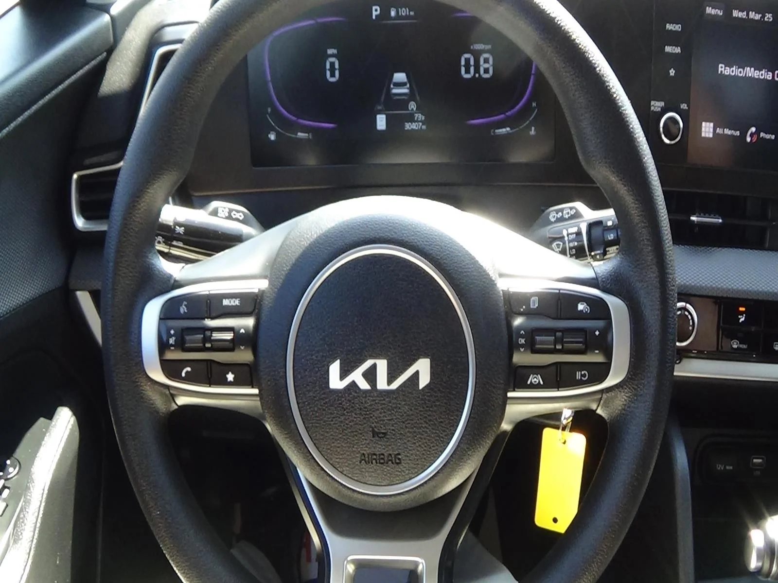 Used 2025 Ebony Black (eb) Kia LX image 19