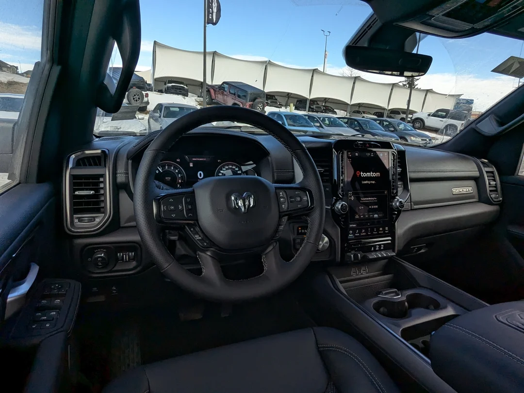 New 2026 Black RAM Sport - - 4x4 - Panoramic Sunroof - Sport Performance Hood - Hurricane Turbo - 3.92 Axle & More! image 26