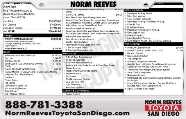 Used 2024 Red Toyota Limited image 1