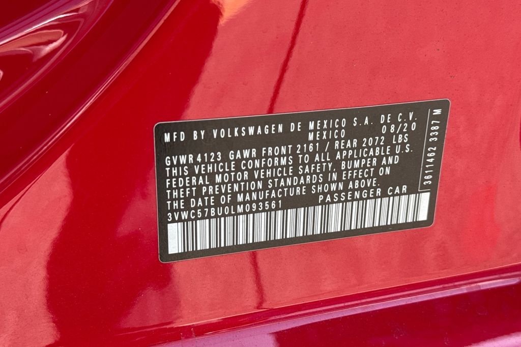 Used 2020 Red Volkswagen 1.4T SE image 32