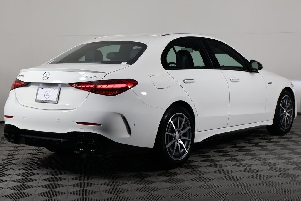 New 2026 Polar White Mercedes-Benz AMG® C 43 4MATIC® Sedan image 2