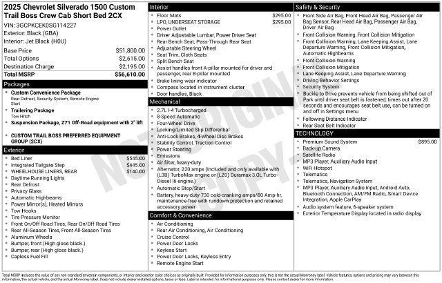 2025 Chevrolet Silverado 1500 Custom Trail Boss - Photo 37