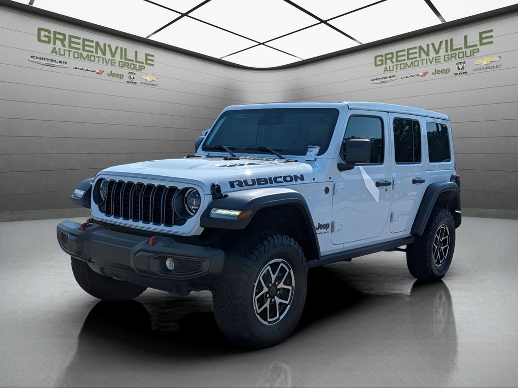Used 2026 Bright White Clearcoat Jeep Rubicon w/Sky One-Touch image 1