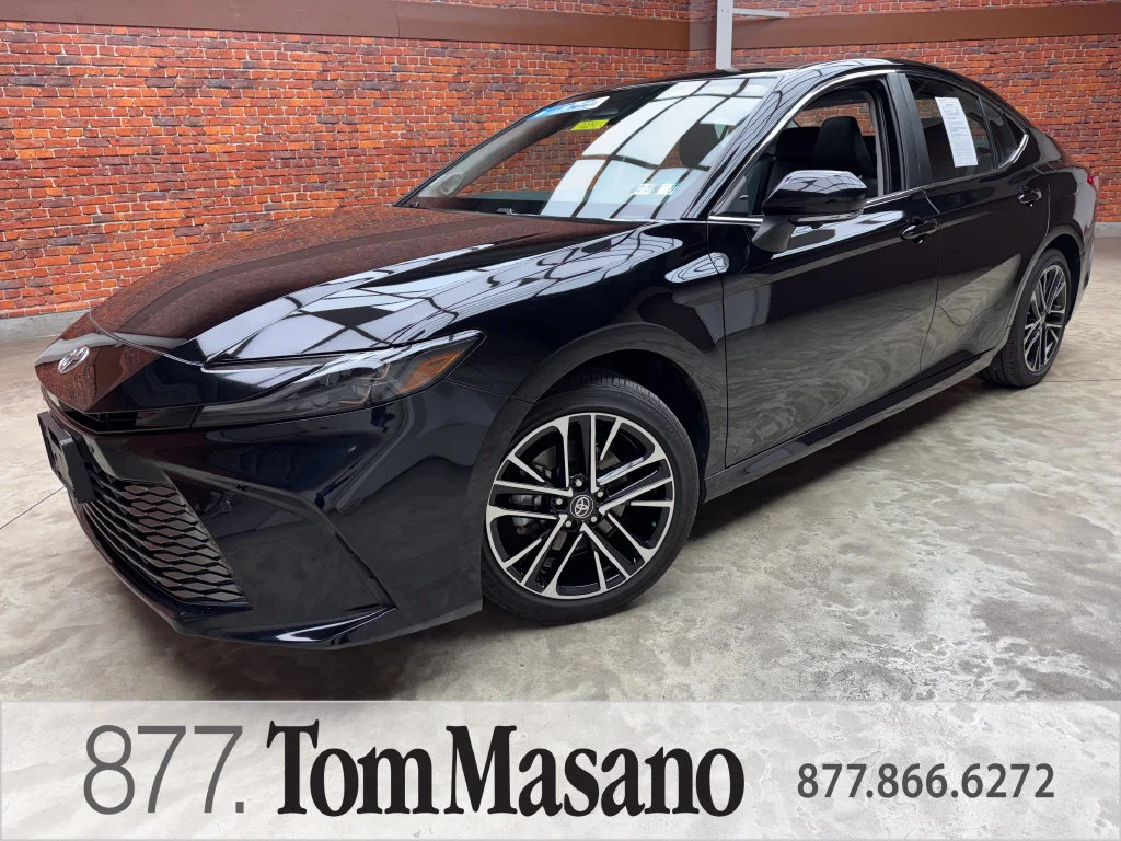 Certified Used 2025 Midnight Black Metallic Toyota XLE image 1