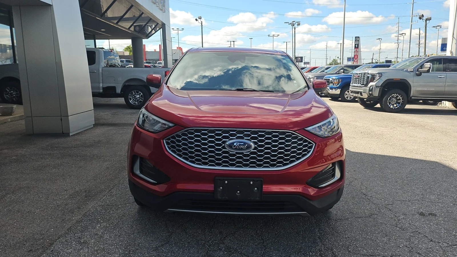 Used 2024 Red Ford 2024 FORD EDGE SEL 4DR SUV 112.2 WB AWD image 7