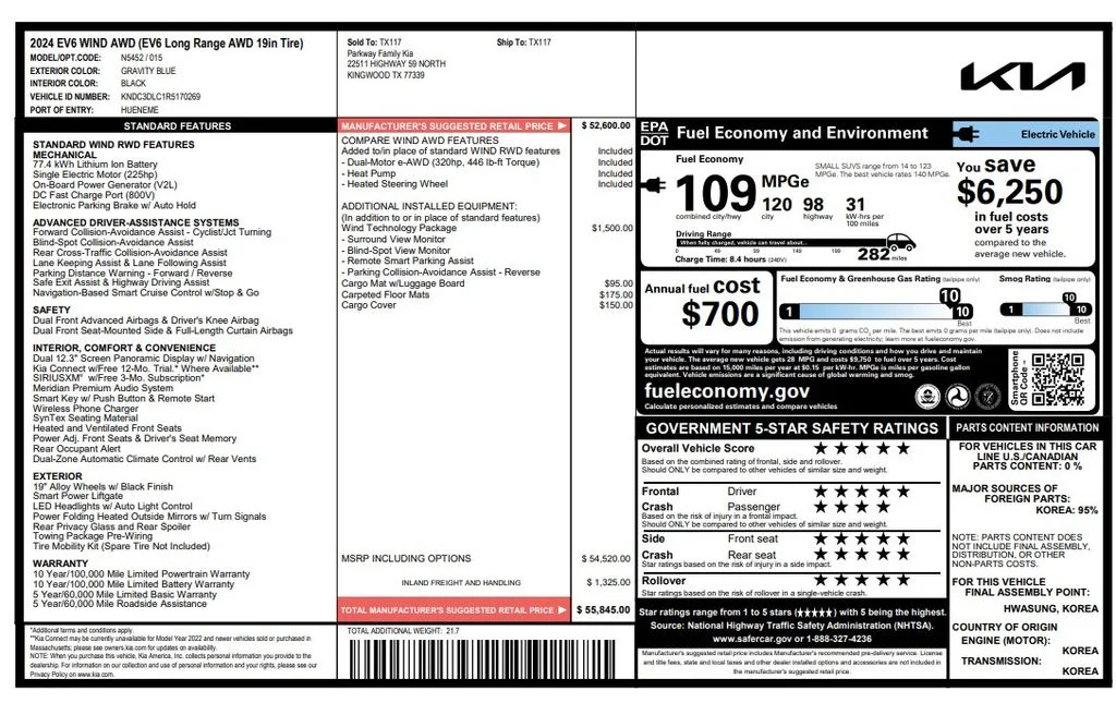 Used 2024 Blue Kia Wind image 4