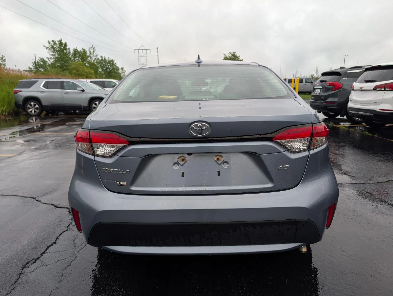 Used 2022 Celestite Gray Metallic Toyota LE image 6