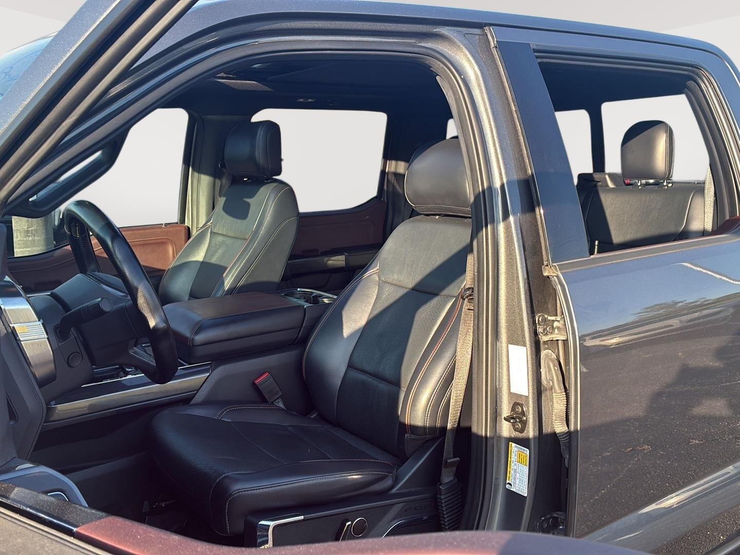 Used 2021 Carbonized Gray Ford LARIAT image 3