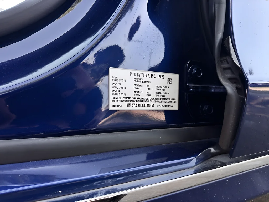 Used 2020 Blue Tesla Performance image 27