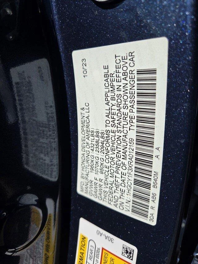 Certified Used 2024 Canyon River Blue Metallic Honda EX image 32