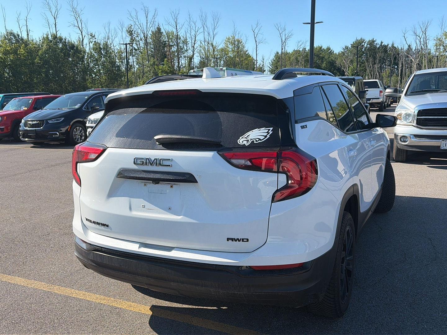 Used 2021 Summit White GMC SLT image 2