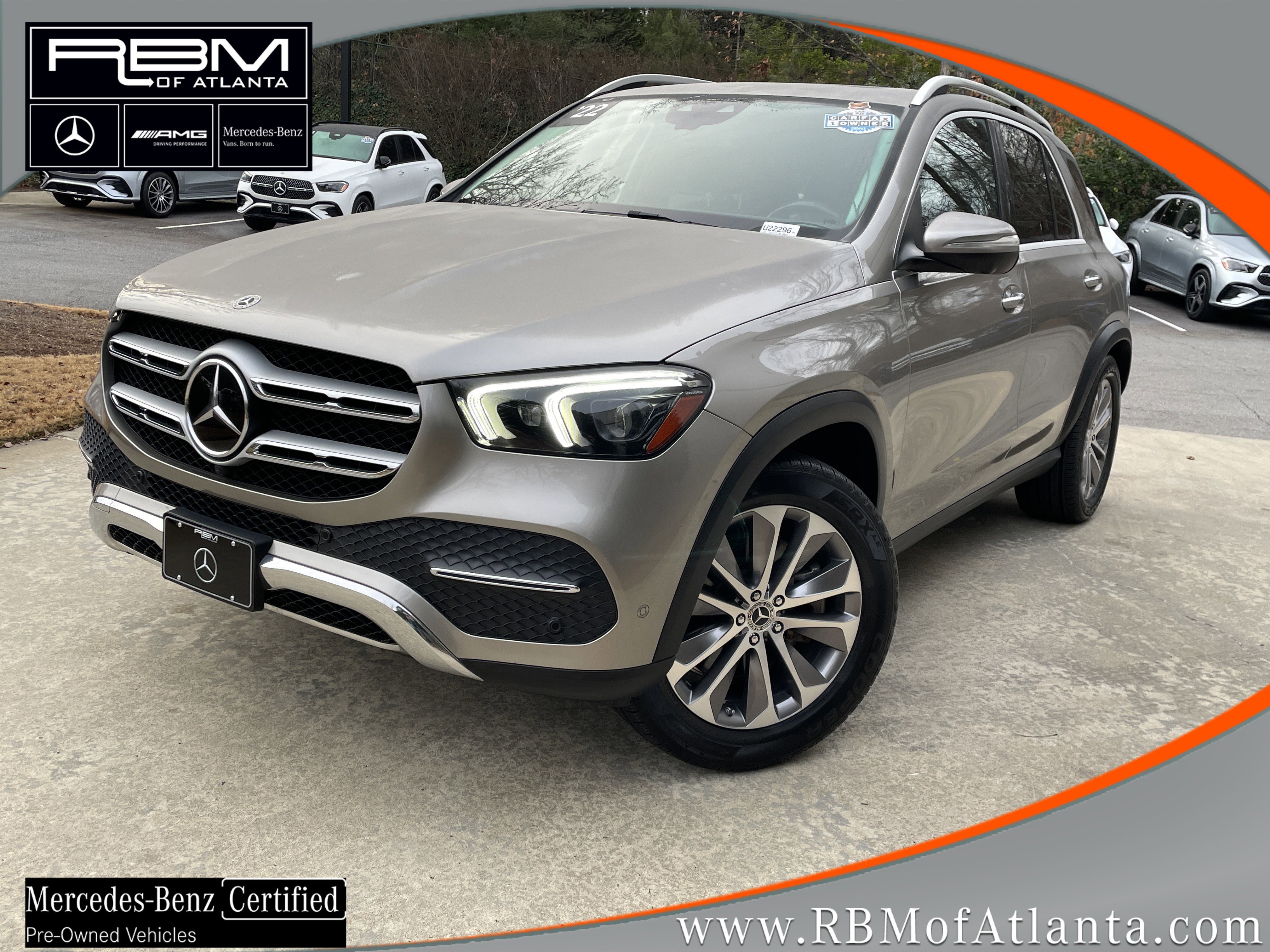 Certified Used 2022 Mojave Silver Metallic Mercedes-Benz GLE 450 4MATIC® SUV image 1