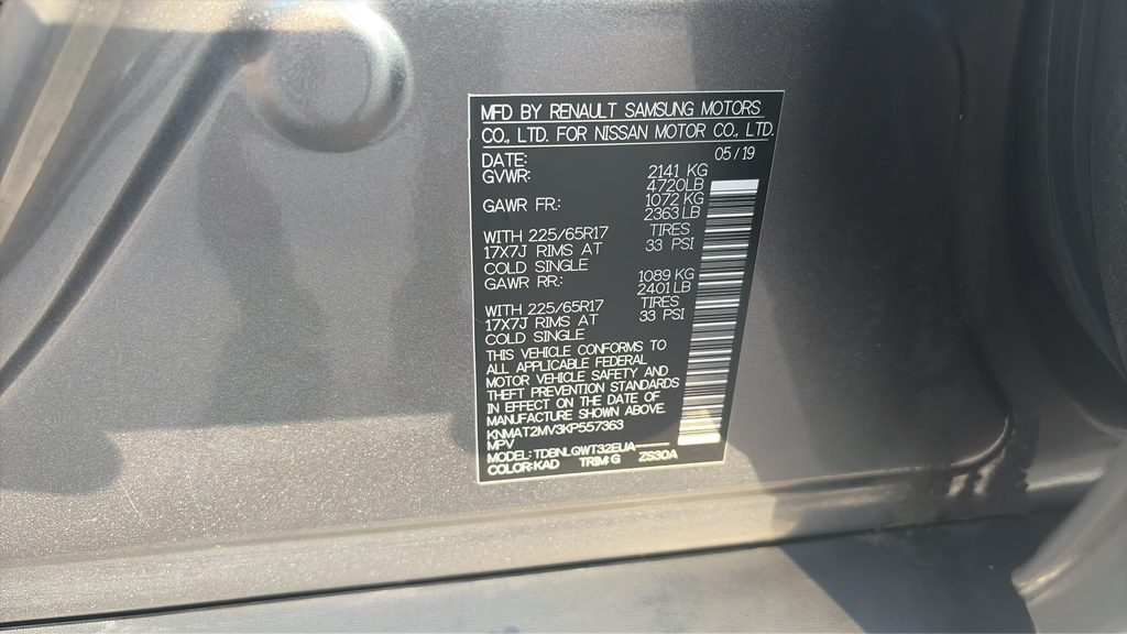 Used 2019 Gun Metallic Nissan SV image 29