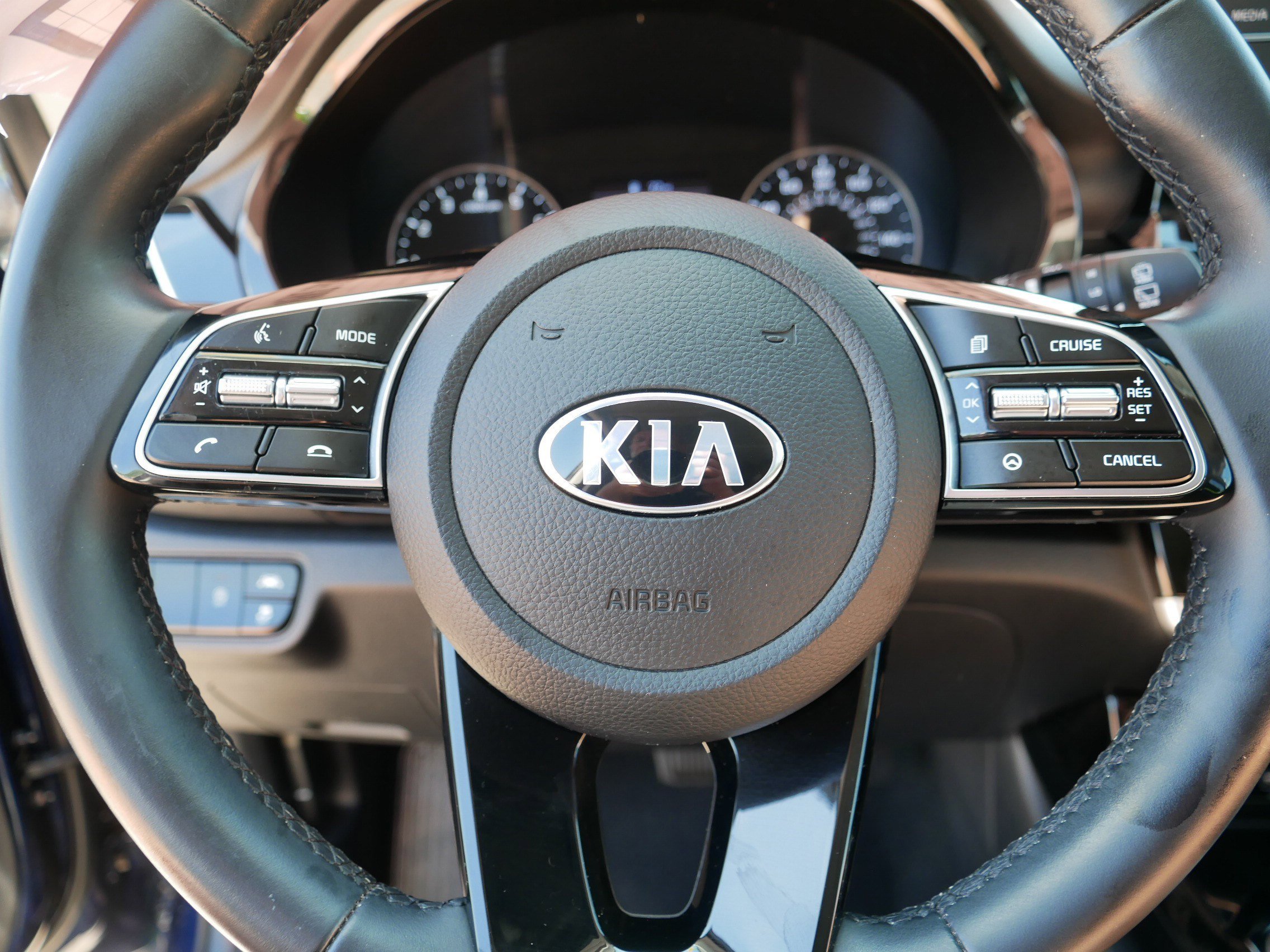 Used 2021 Dark Ocean Blue Kia EX image 25