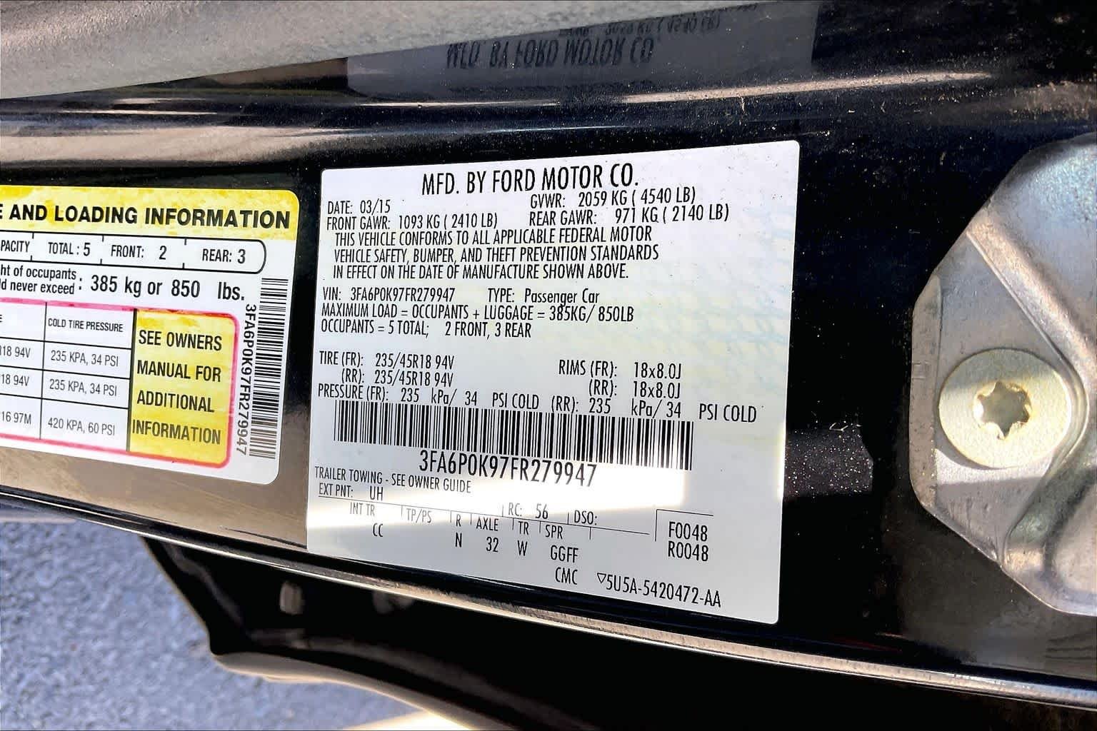 Used 2015 Tuxedo Black Ford Titanium image 29