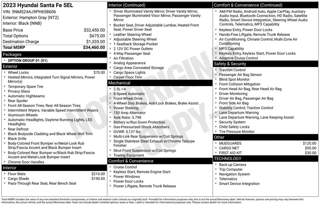Used 2023 Gray Hyundai SEL image 3