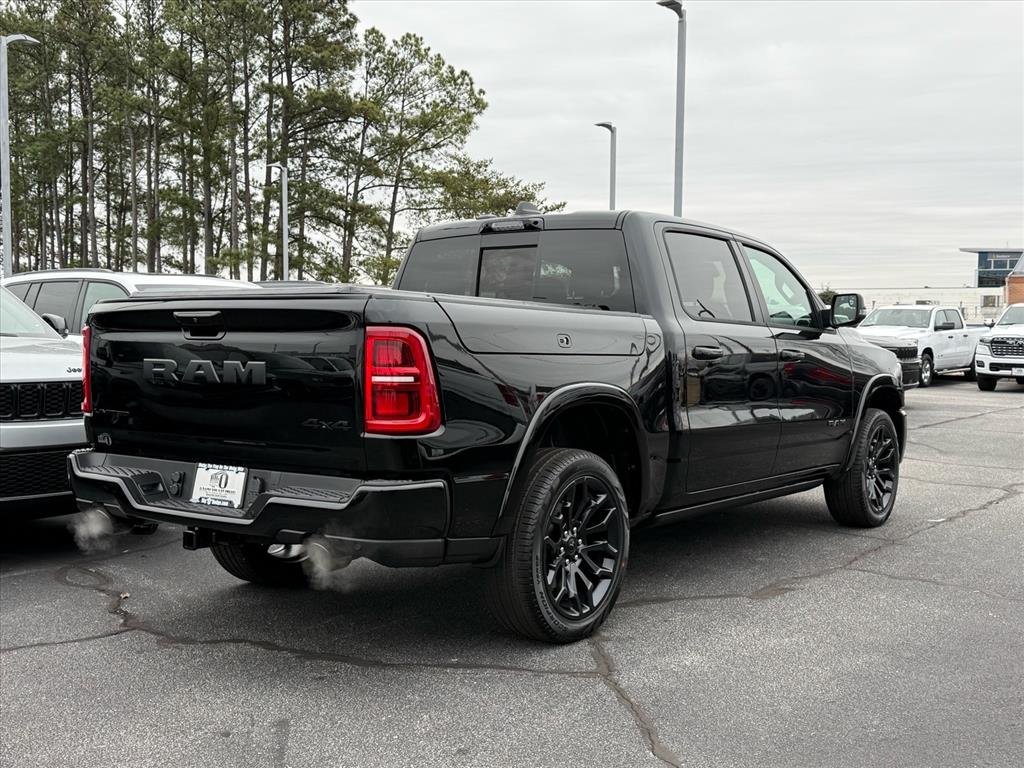 New 2026 Diamond Black Crystal Pearl-Coat Exterior Paint RAM Limited Crew Cab 4x4 5
