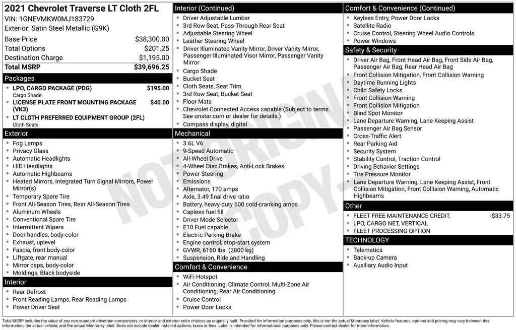 Used 2021 Satin Steel Metallic Chevrolet LT image 35
