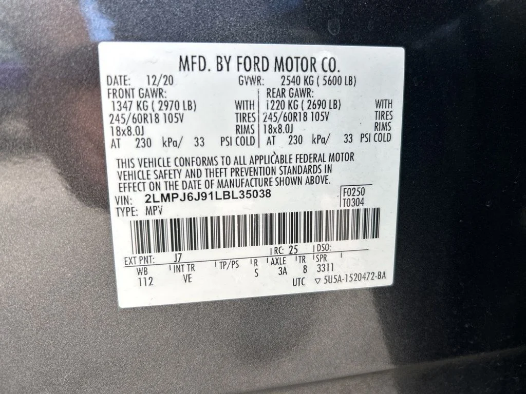 Used 2020 Gray Lincoln Standard image 49