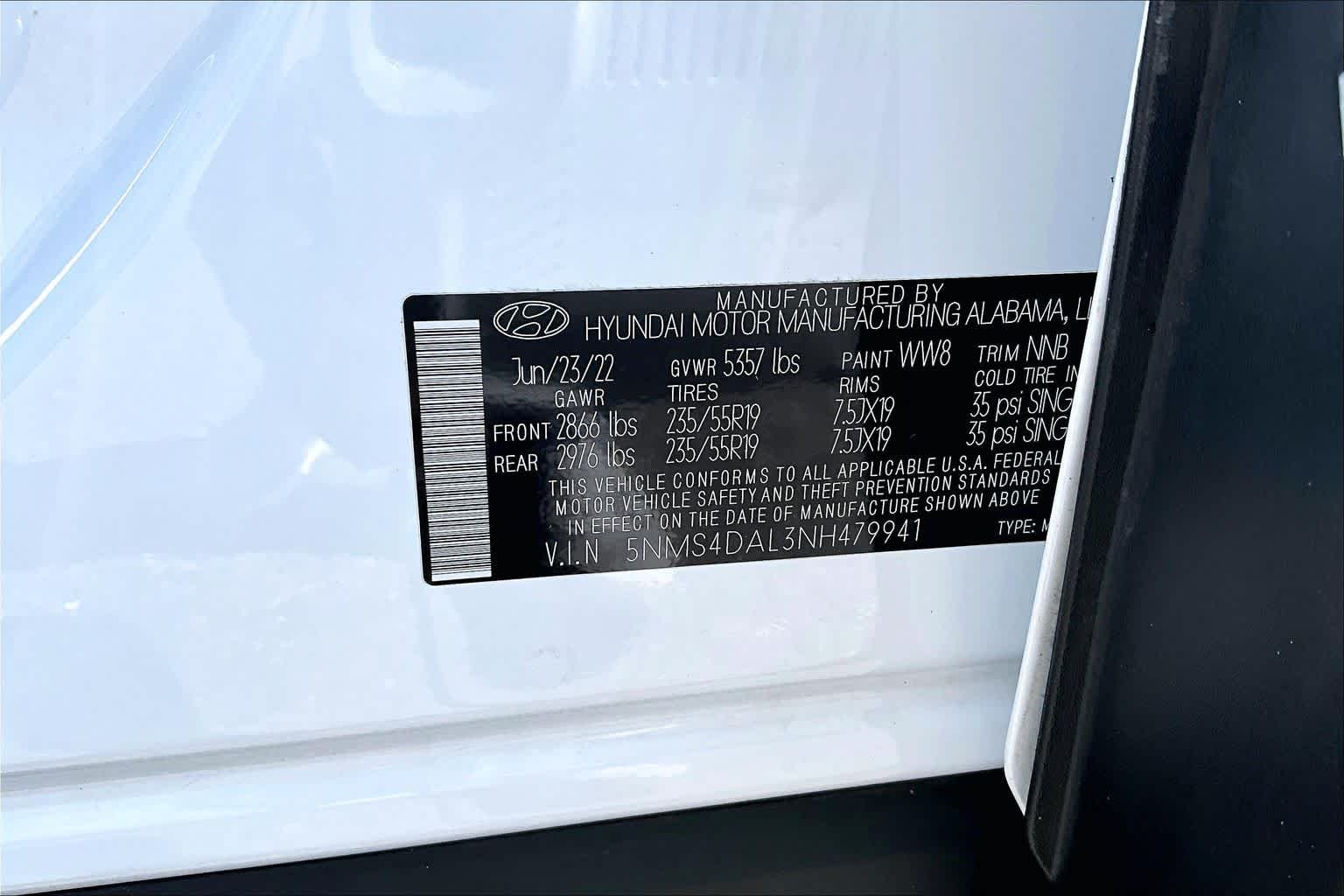Used 2022 Quartz White Hyundai Limited image 37