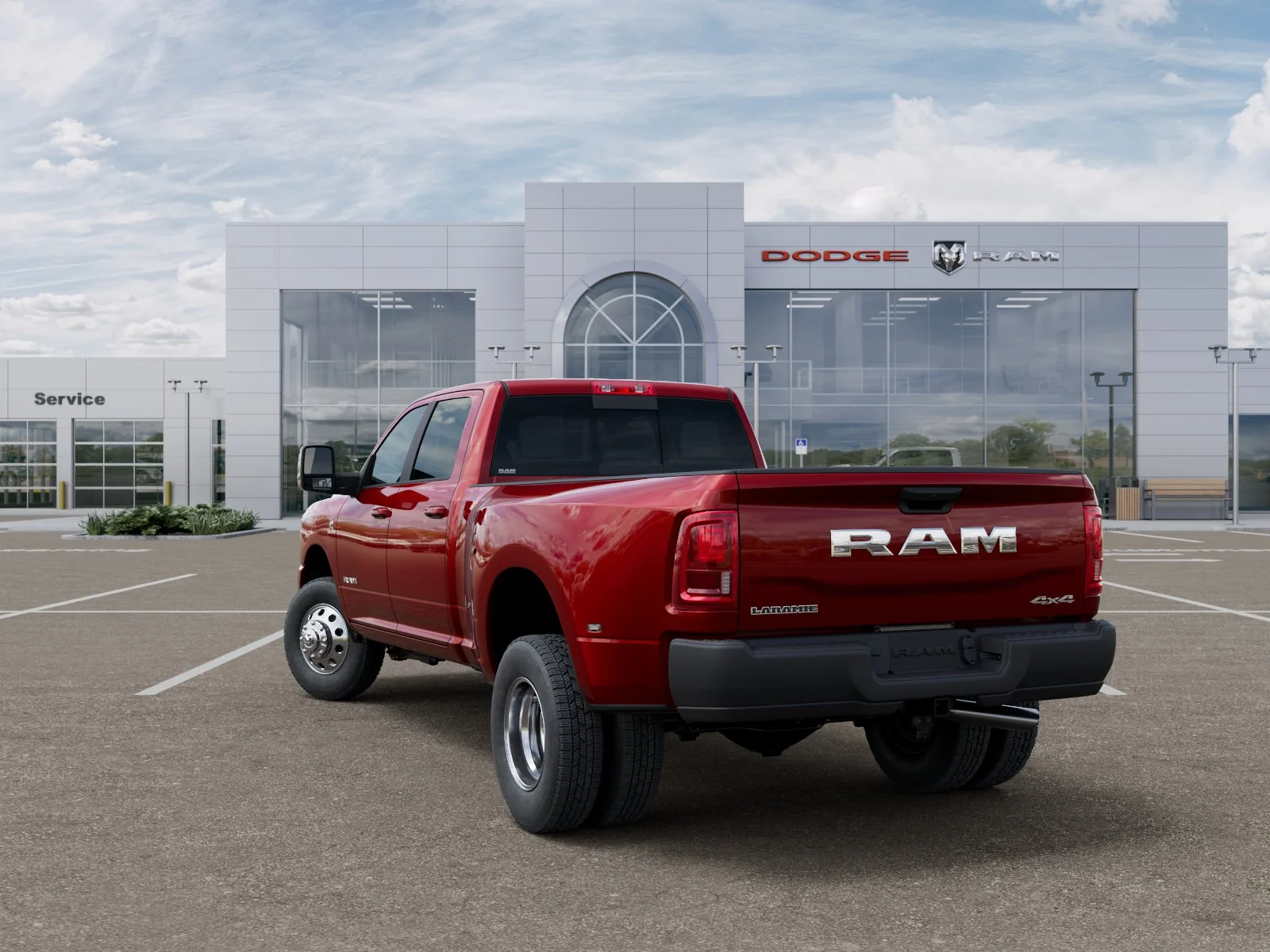 New 2026 Molten Red Pearl-Coat Exterior Paint RAM Laramie image 30