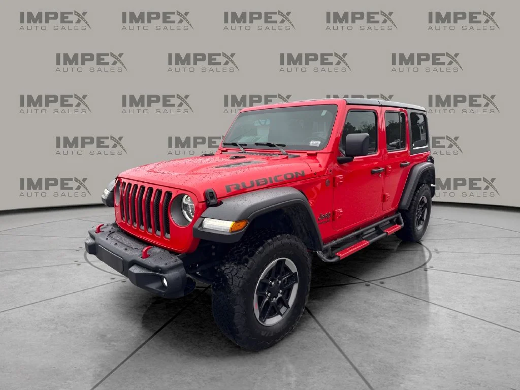 Used 2019 Red Jeep Unlimited Rubicon image 1
