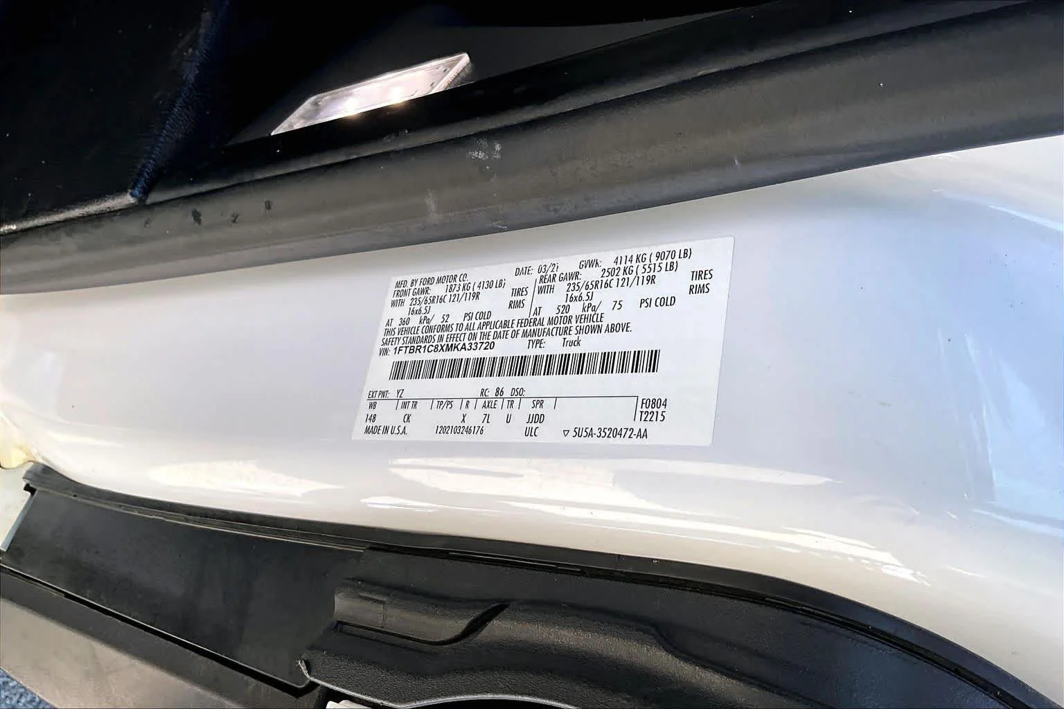 Used 2021 Oxford White Ford  image 28