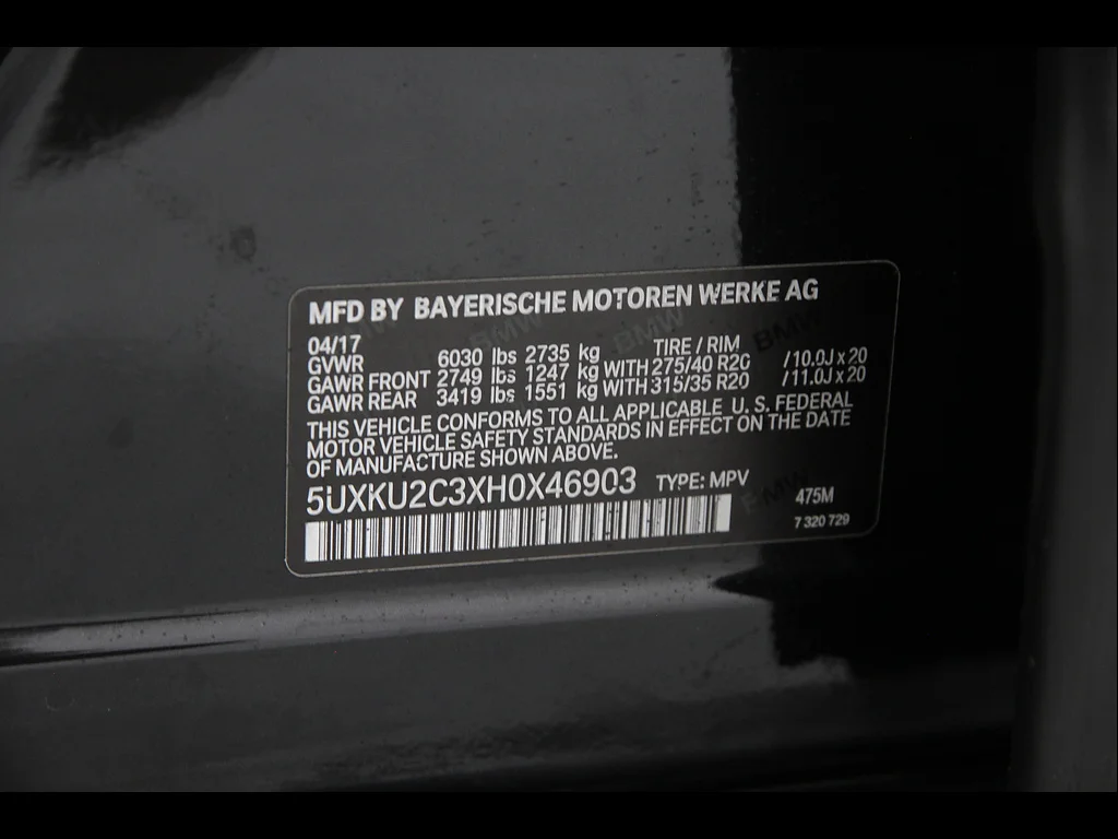 Used 2017 BLACK BMW xDrive35i image 24