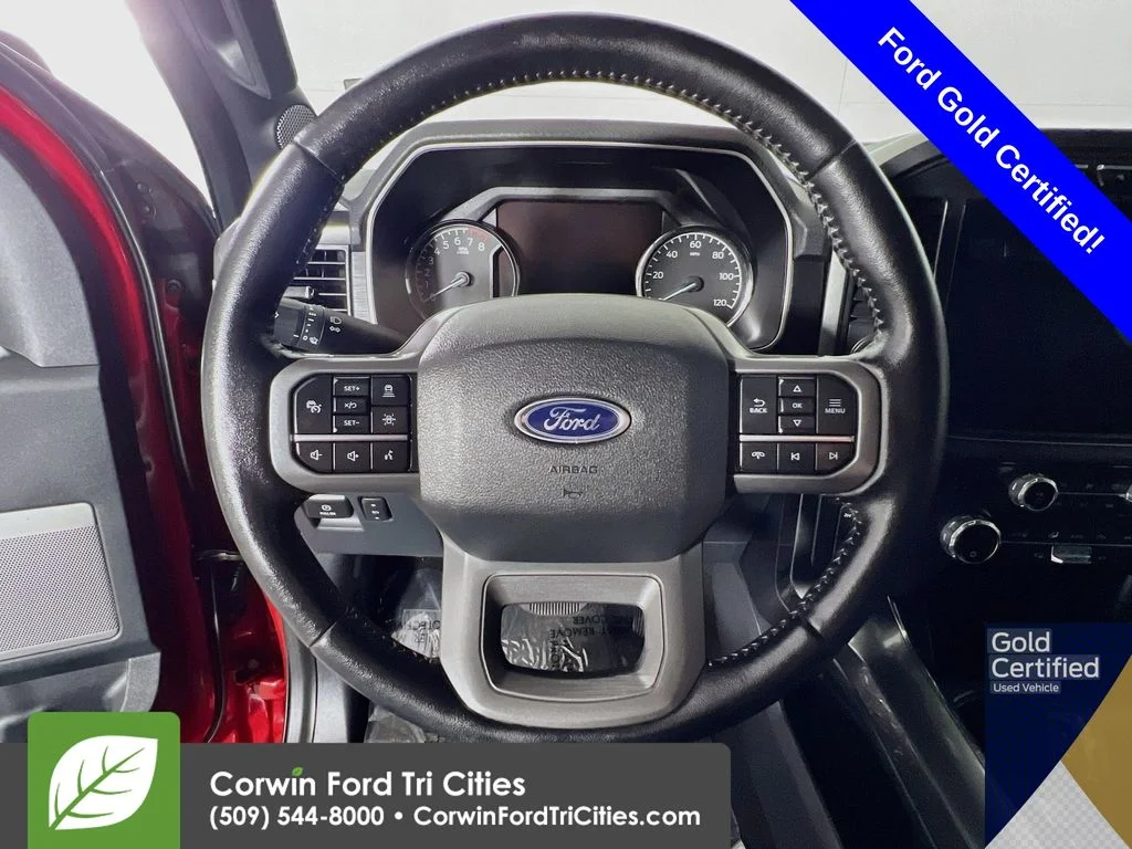 Used 2021 Rapid Red Metallic Tinted Clearcoat Ford XLT image 8
